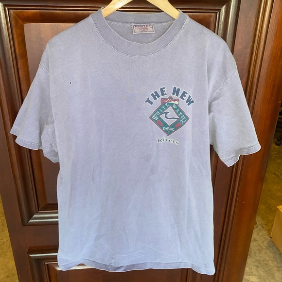 Shirts Vintage 1993 The New River Whitewater Rafting Graphic Tee